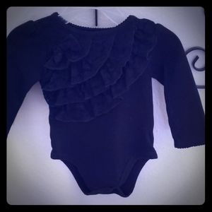 Long sleeve black onesie